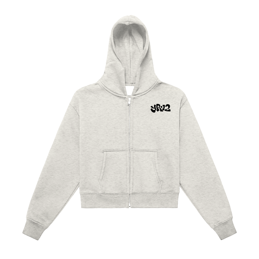 YR.12 Classic,Zipper,ZIp-Up,Zip Hoodie,Crop,Women