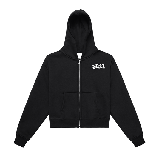 YR.12 Classic,Zip-Up,Croped,Zip Hoodie