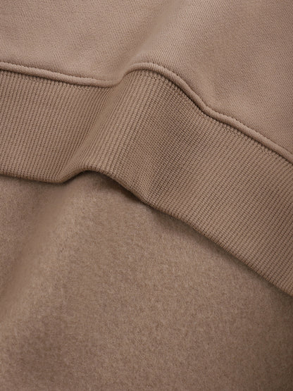 Fleeced Sweatshirt,YR.12 Classic,Loose